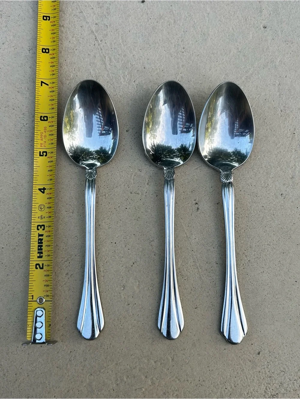 Pfaltzgraff Artesia 18/8 Stainless Steel Set of 3 Soup Spoons 6 3/4”